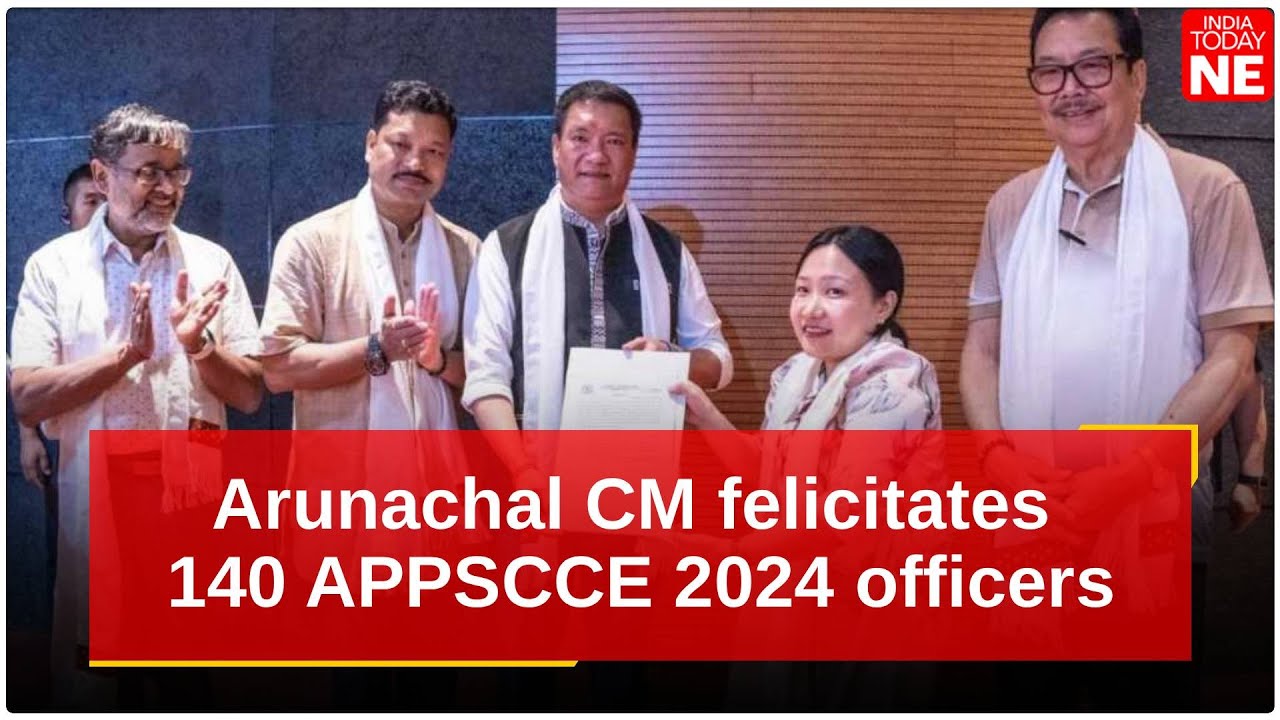 Arunachal CM felicitates 140 APPSCCE 2024 officers, marks first batch after APPSC fiasco