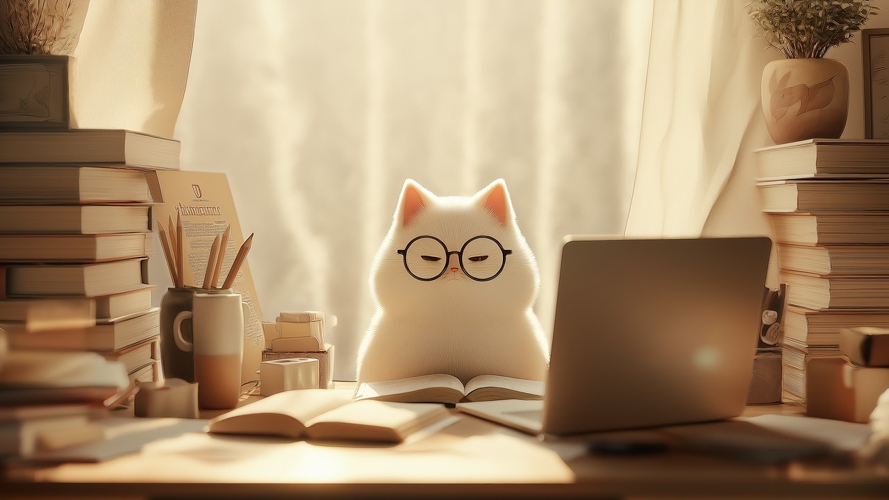 Study Whiskers 📚 Clean Lofi Beats for Focus & Study with Your Cat 🐱 | Purr Beats