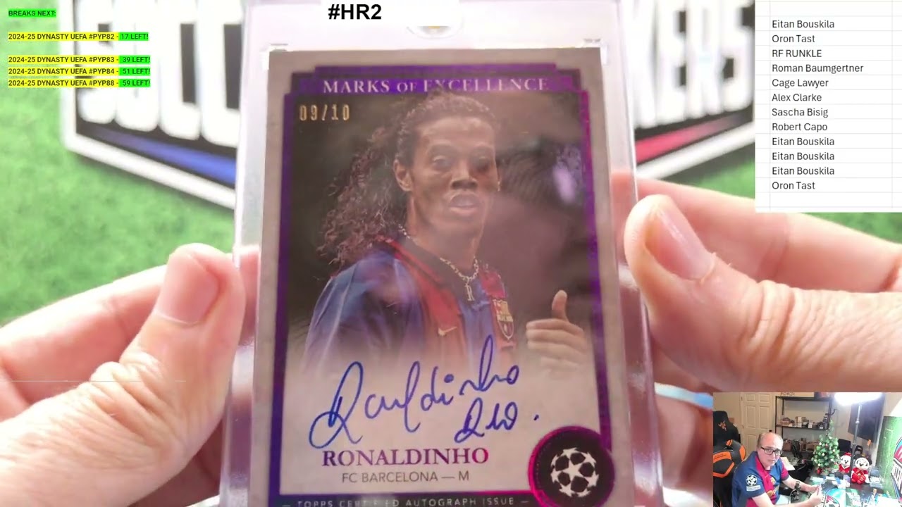 Набор Topps Definitive Collection UCC Soccer 3 Hobby Box 2024-25, 12 ячеек, 2 случайных открытия ...