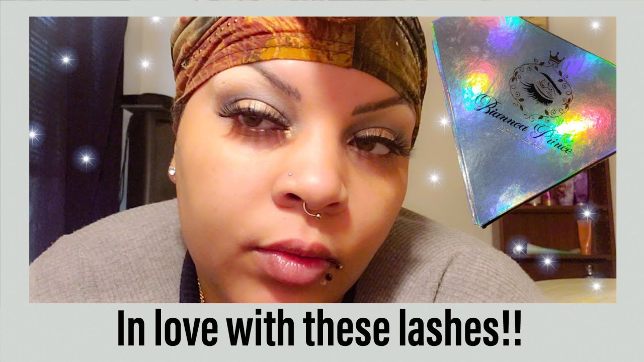 First time applying Biannca Prince luxury lashes|The Prince Family