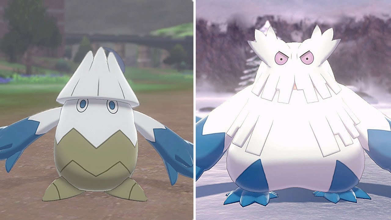 SHINY SNOVER and ABOMASNOW after 612 ENCOUNTERS in POKEMON SHIELD