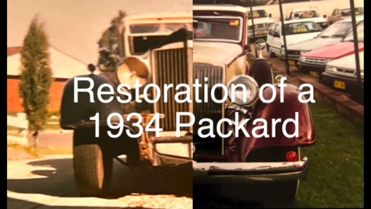 Restoration of a 1934 Packard 1100 Sedan - images from over the years.