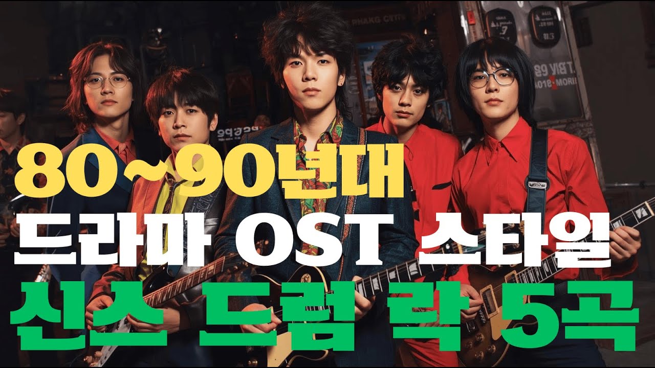 [Playlist] 전투력 상승하는 80년대 90년대 스타일 신스 시티 락 5곡｜80s 90s Heavymetal Sinth City Rock 5