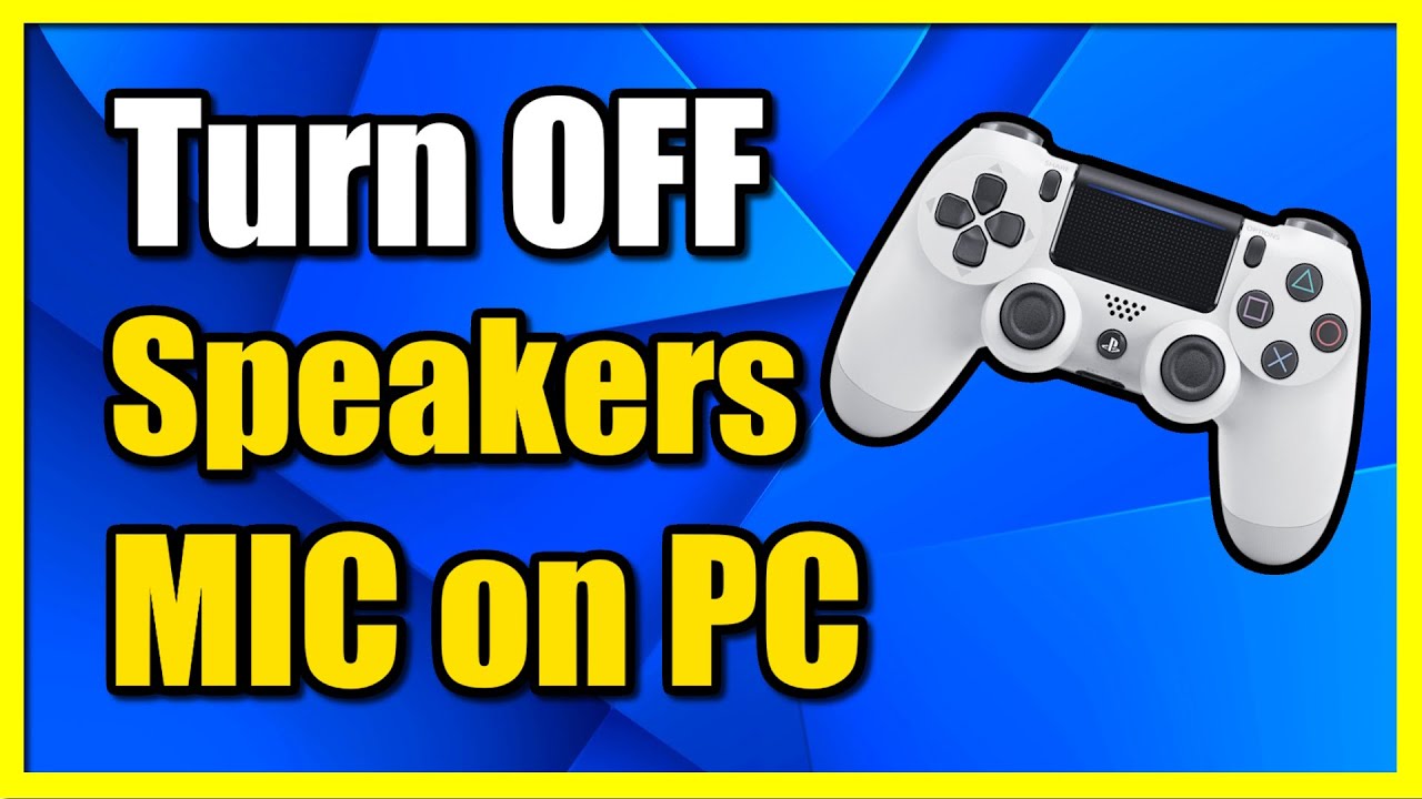 Как отключить микрофон и динамик на контроллере PS4 на ПК (исправить отсутствие звука)