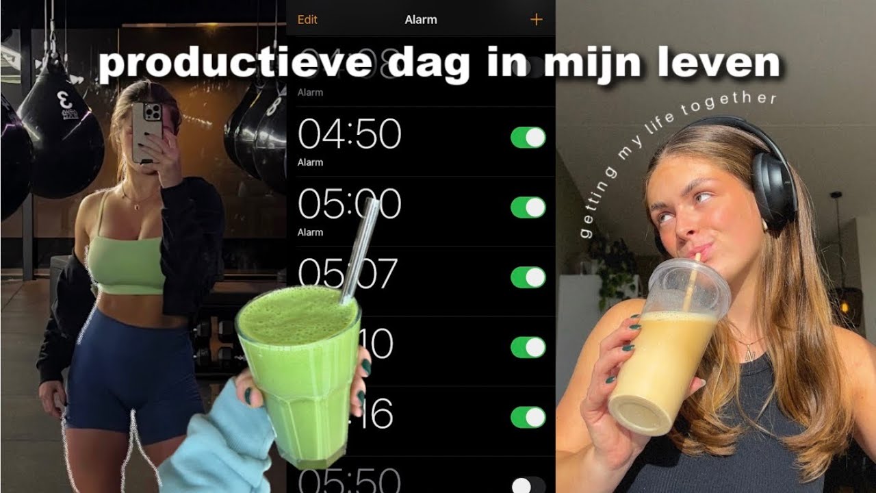 OM 5 UUR OPSTAAN OM PRODUCTIEVER TE ZIJN  *5am morning routine*