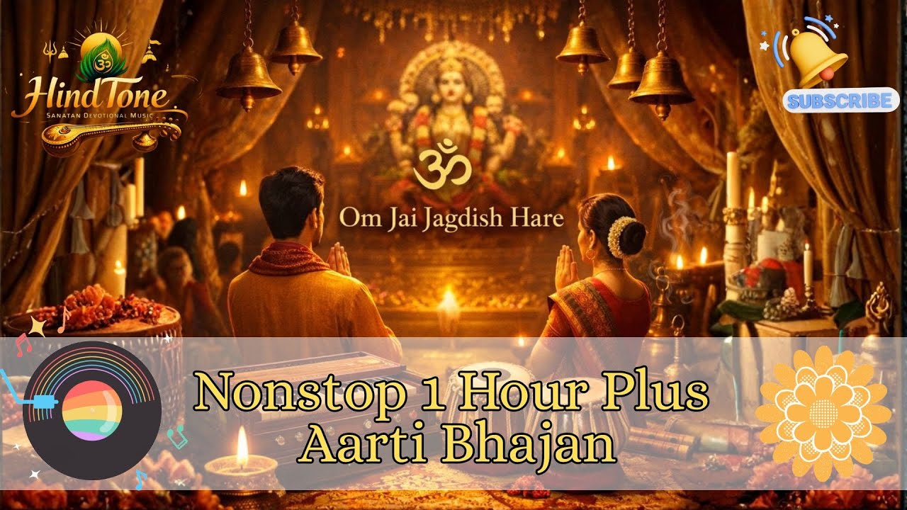 Om Jai Jagdish Hare 1 Hour Full Aarti Peaceful Vishnu Aarti Traditional Bhajan HindTone