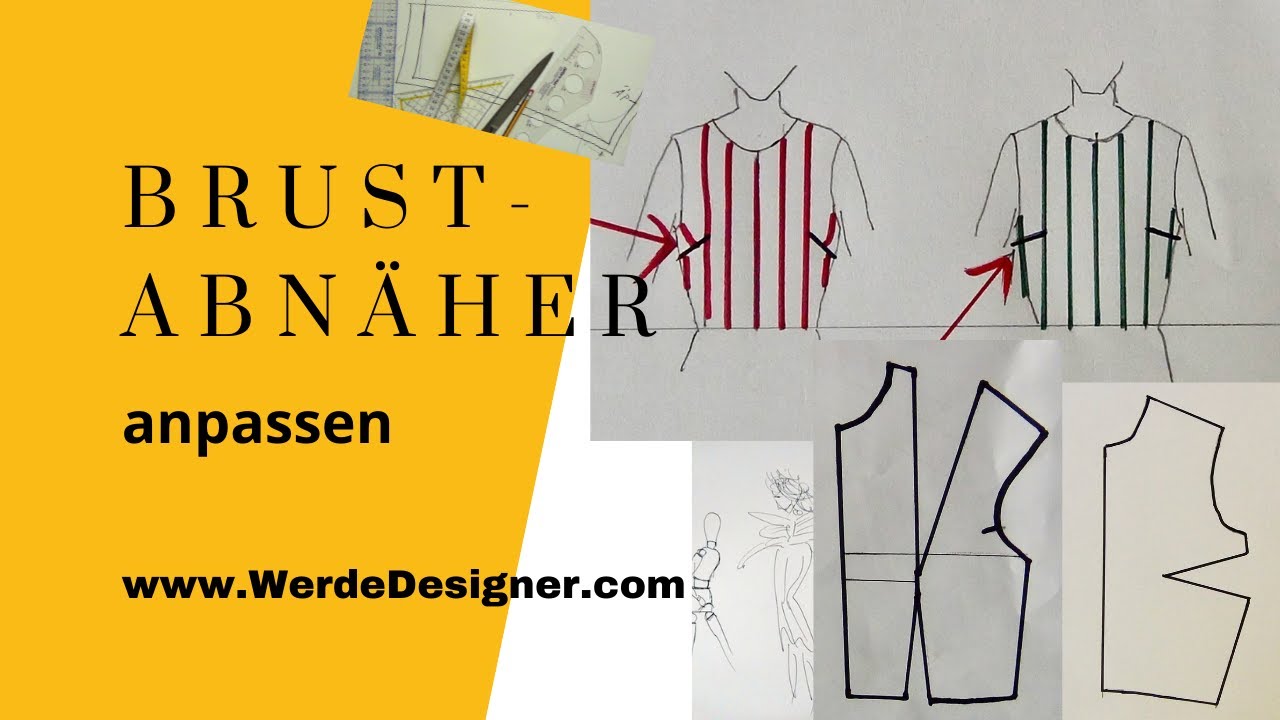 Brustabnäher anpassen