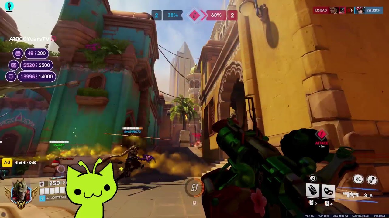 DPS + Healer Overwatch Comp Grind || !smackin !gfuel !gunnar Code YEARS