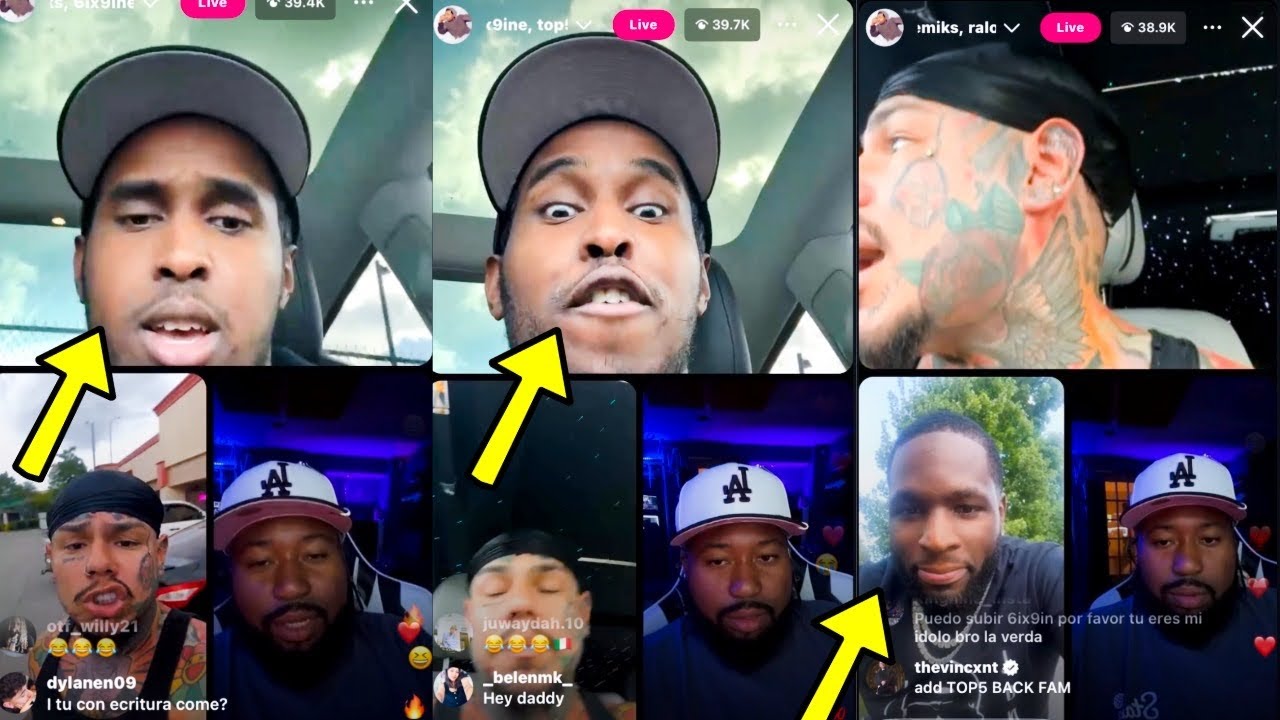 Top 5 Confronts 6ix9ine On Akademiks Ig Live & Diss The F Out Of Him & Ralo Fam Goon Joins In