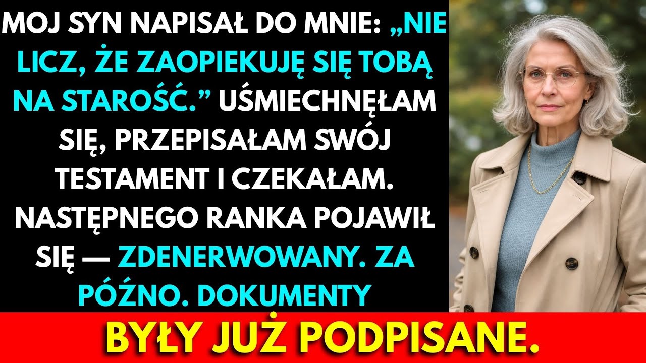 „Nie Oczekuj, Że Zaopiekuję Się Tobą Na Starość. Mam Własne Życie I Rodzinę” — Napisał Mój Syn