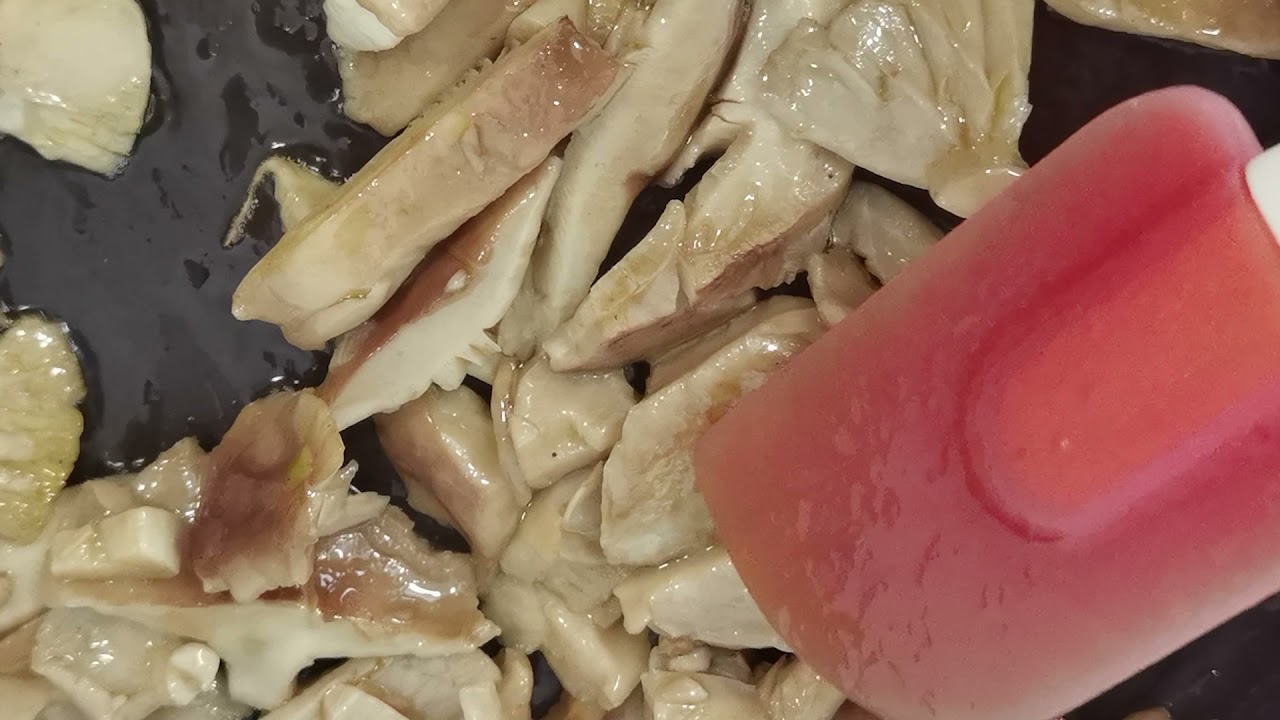 Setas de chopo al ajillo. Un sencillísimo manjar. Agrocybe aegerita