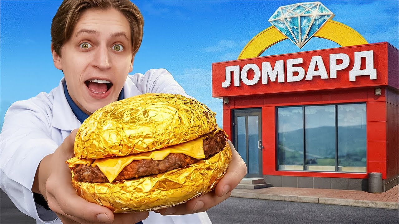 Сдал Бургер Покрытый Золотом в Ломбард!