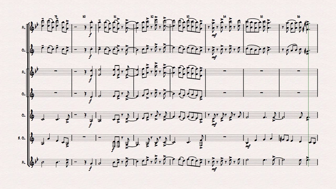 Autumn Leaves - Jazz Classic - Les feuilles mortes - Clarinet Quartet - Arr. Thomas H. Graf