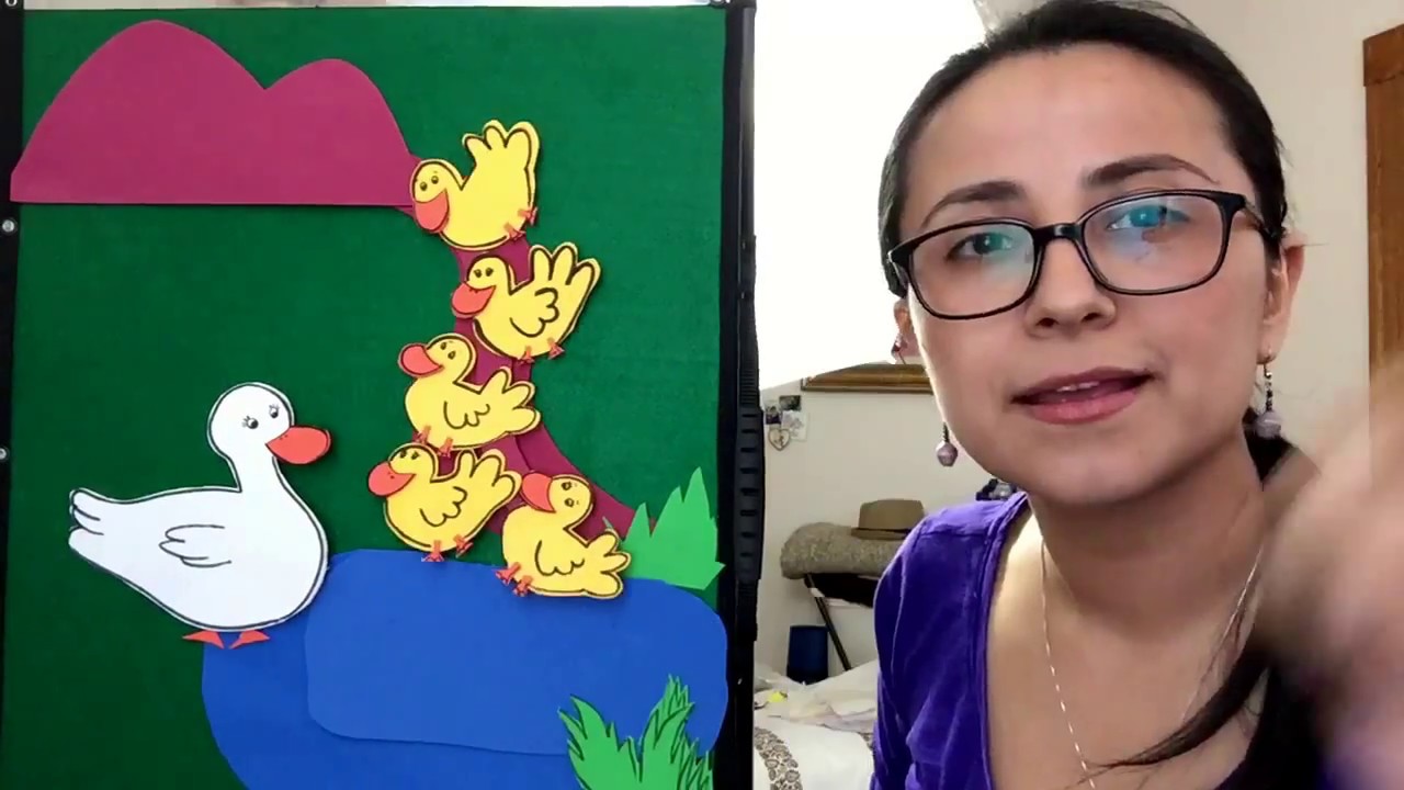 5 little ducks in Spanish/ Los 5 patitos. Canción en Español