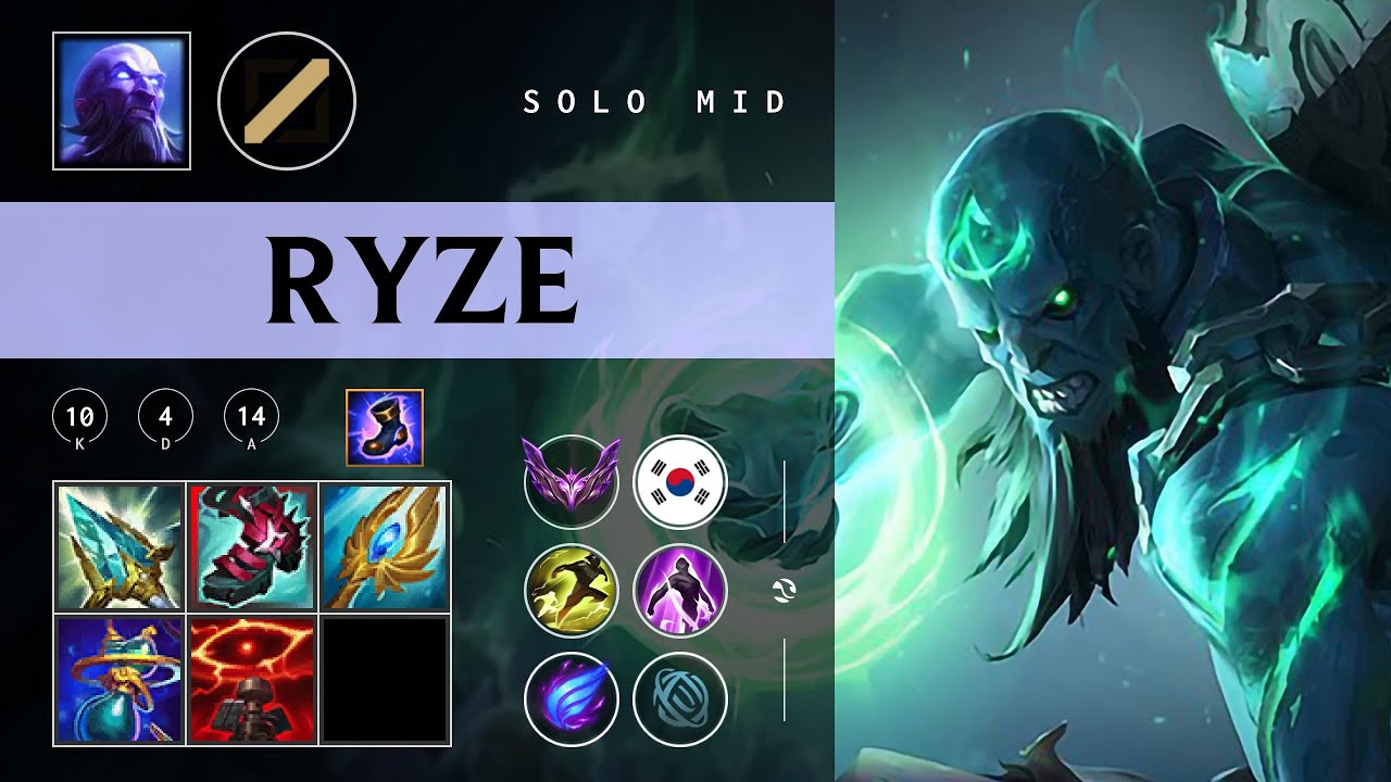 Ryze Mid vs Brand - KR Master Patch 26.01