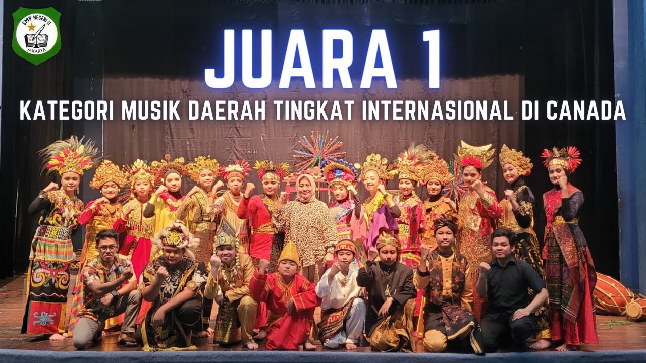 GAMBANG KROMONG SMPN 11 JAKARTA MERAIH JUARA 1 FESTIVAL TINGKAT INTERNASIONAL DI CANADA