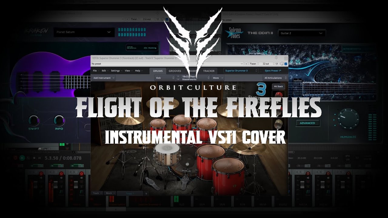 Orbit Culture - Flight of The Fireflies (Instrumental VSTi Cover)