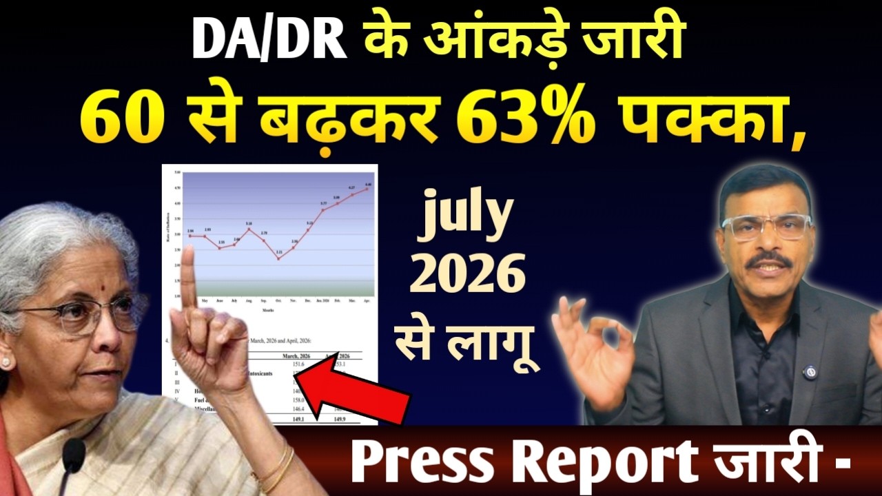 DA/DR के आंकड़े जारी 3% बढ़ोतरी कब से है लागू क्या होगा फायदा देखें प्रेस रिपोर्ट