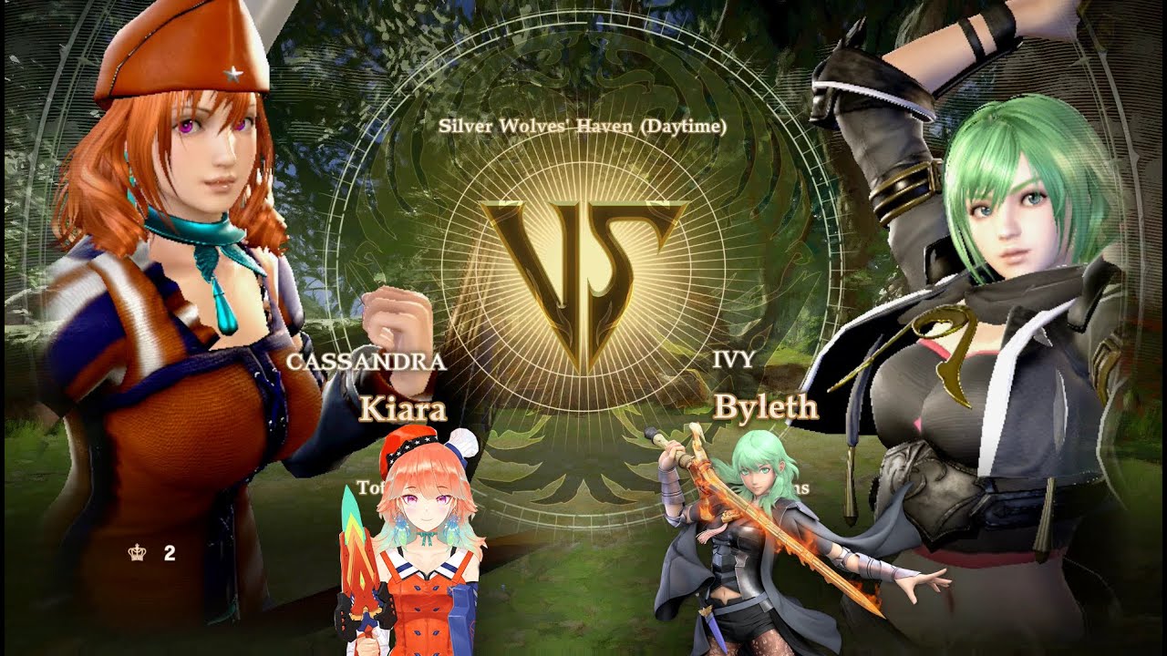 Kiara Vs Byleth (5 Year Gap) Soul Calibur 6 (Hololive / Fire Emblem Three Houses)