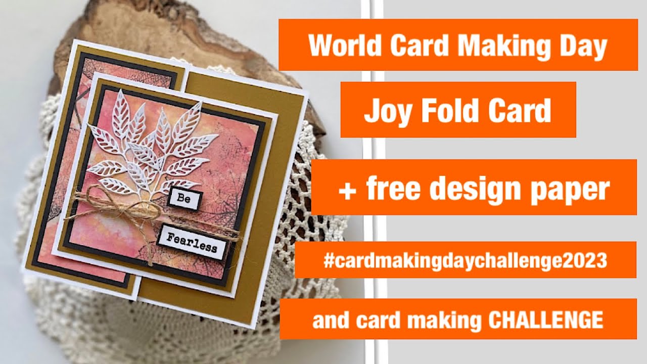 World Card Making Day // FREE design paper and cardmaking CHALLENGE #cardmakingdaychallenge2023