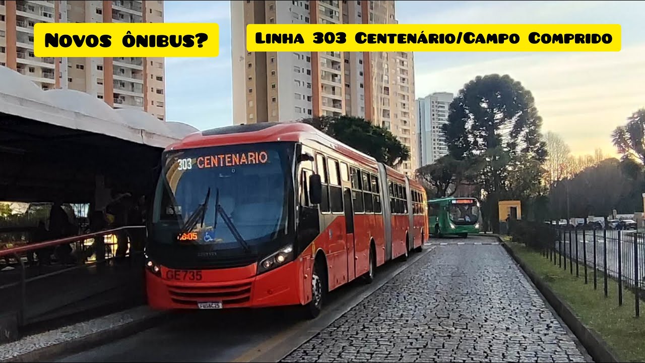 Novos ônibus? Onibus diferentes na linha 303 Centenário/Campo Comprido