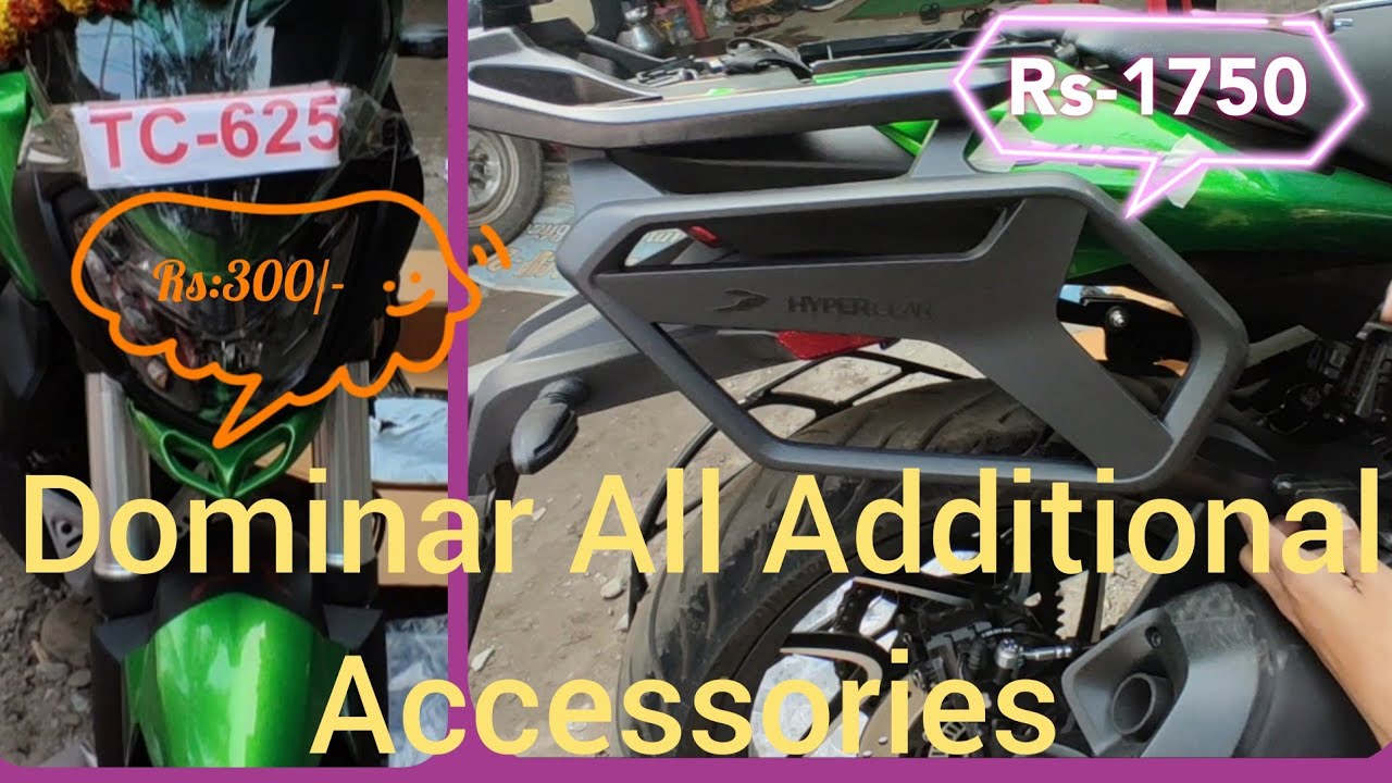 Dominar 400/250 All Additional Accessories & How to Self Install