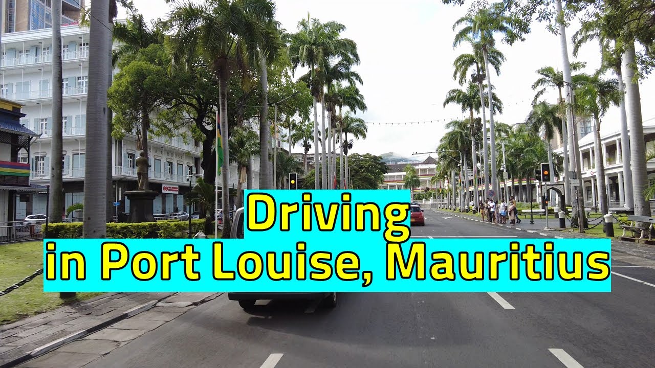 Driving in Port Louise, Mauritius