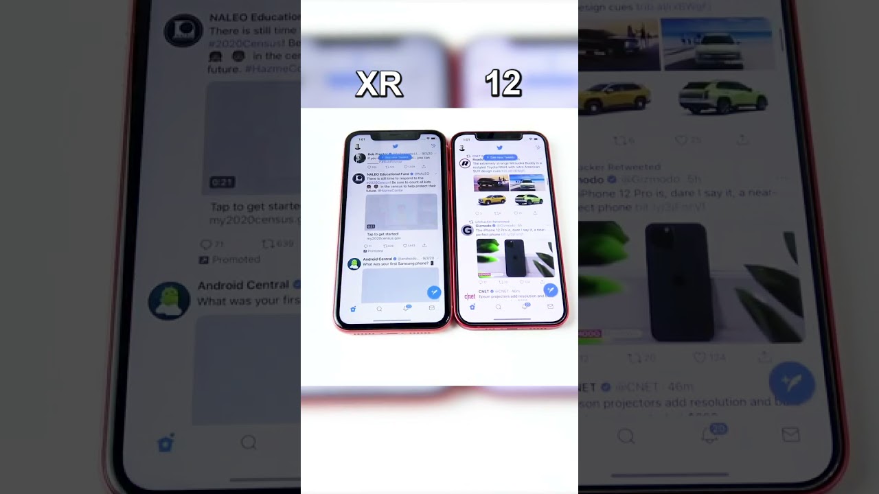 iPhone XR vs iPhone 12 Speed test a A12 BIONIC vs a A14 BIONIC - SUBSCRIBE #Shorts