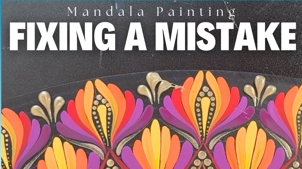 Fixing Mistake | Mandala Painting | Thoughtful Dots