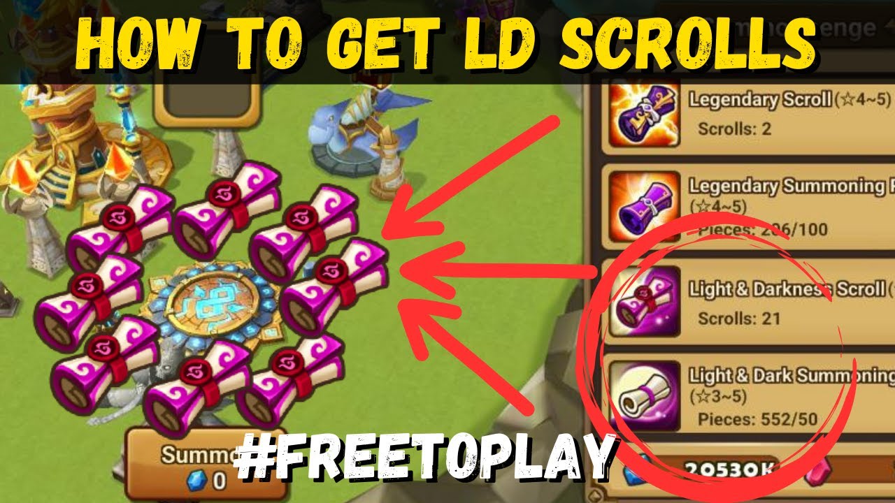Как получить свитки LD бесплатно в Summoner's War!!!