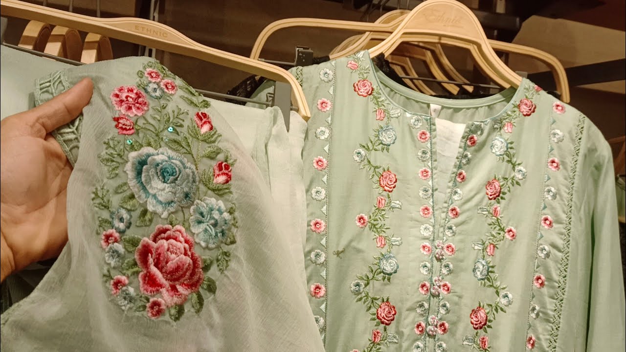 Ethnic new collection 2024 || Embided 3pc Ready to wear & 2pc today