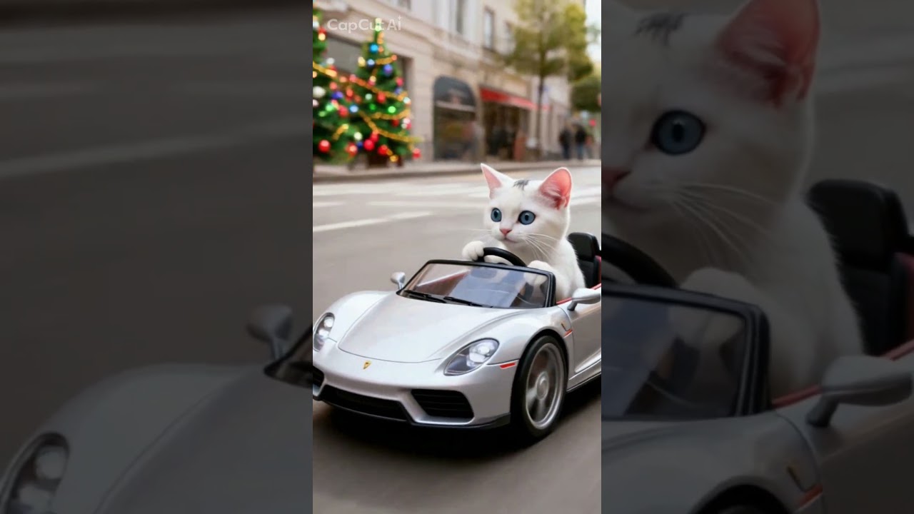 DRIVING CAT 🥀💀 