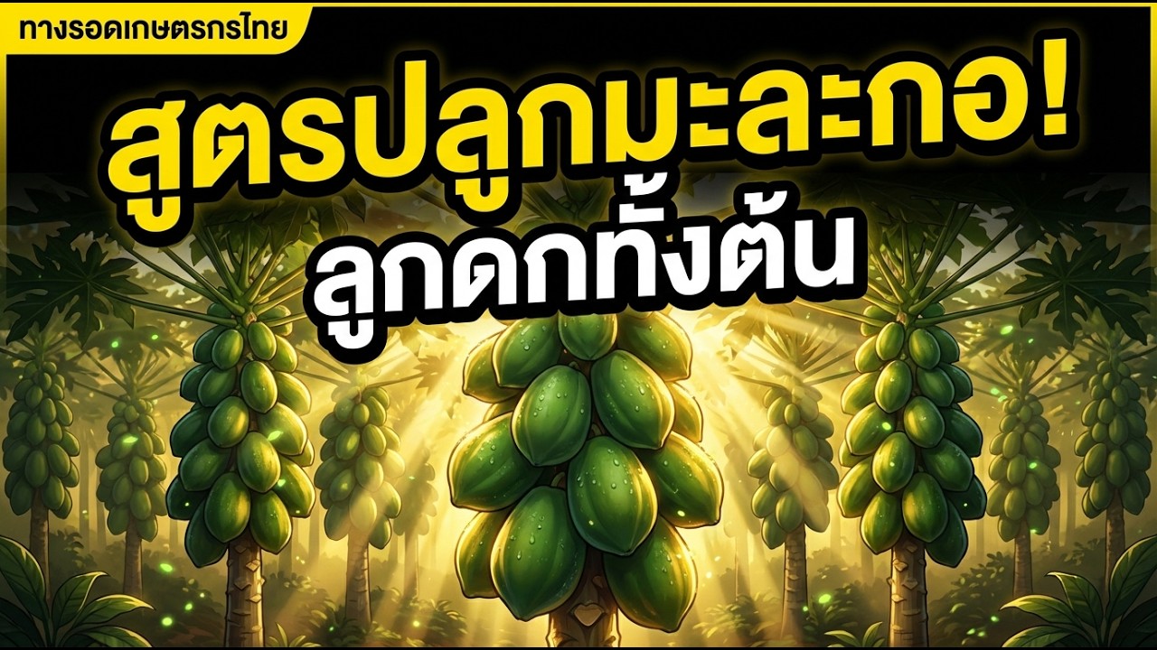 เคล็ดลับปลูกมะละกอ ลูกดกจนเก็บแทบไม่ทัน