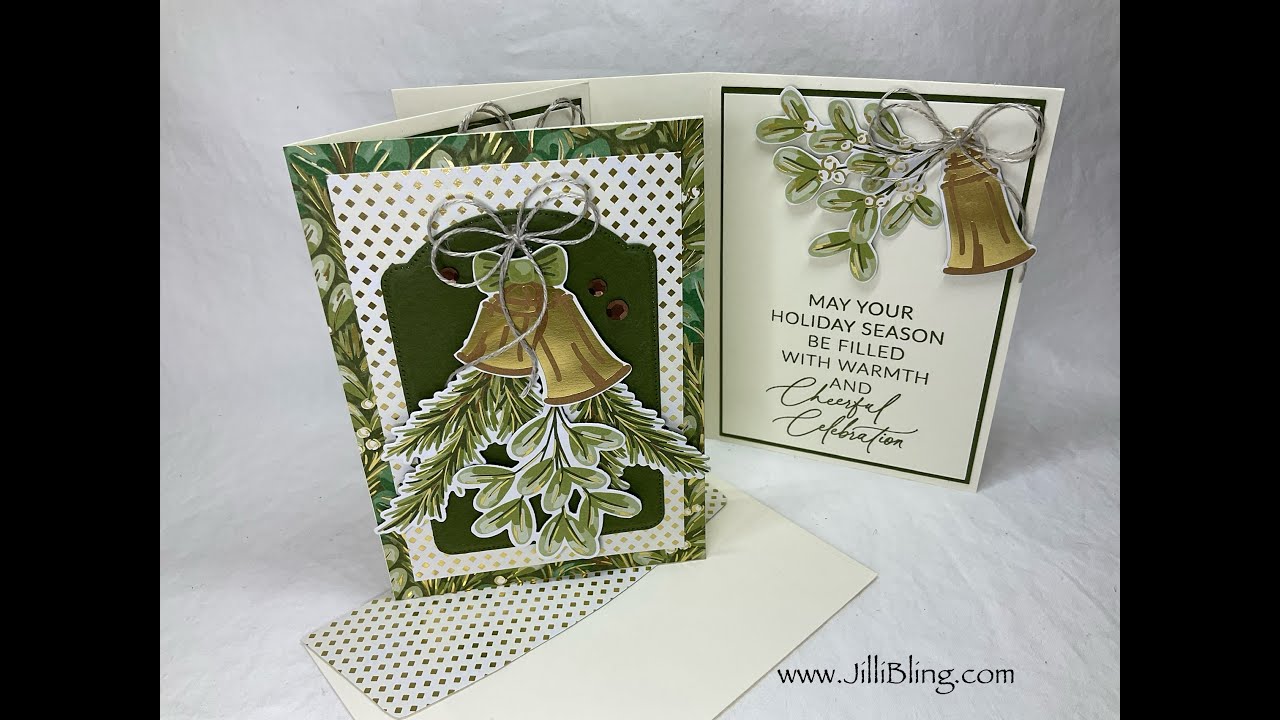 #4 Stampin Up Note cards and Envelopes - Mossy Meadow Golden Greenery Card