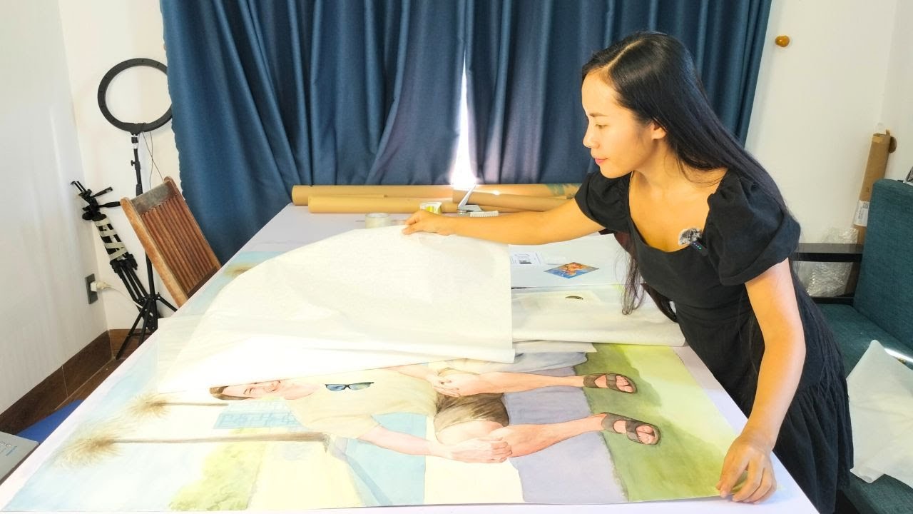 Как упаковать большую картину для международной доставки