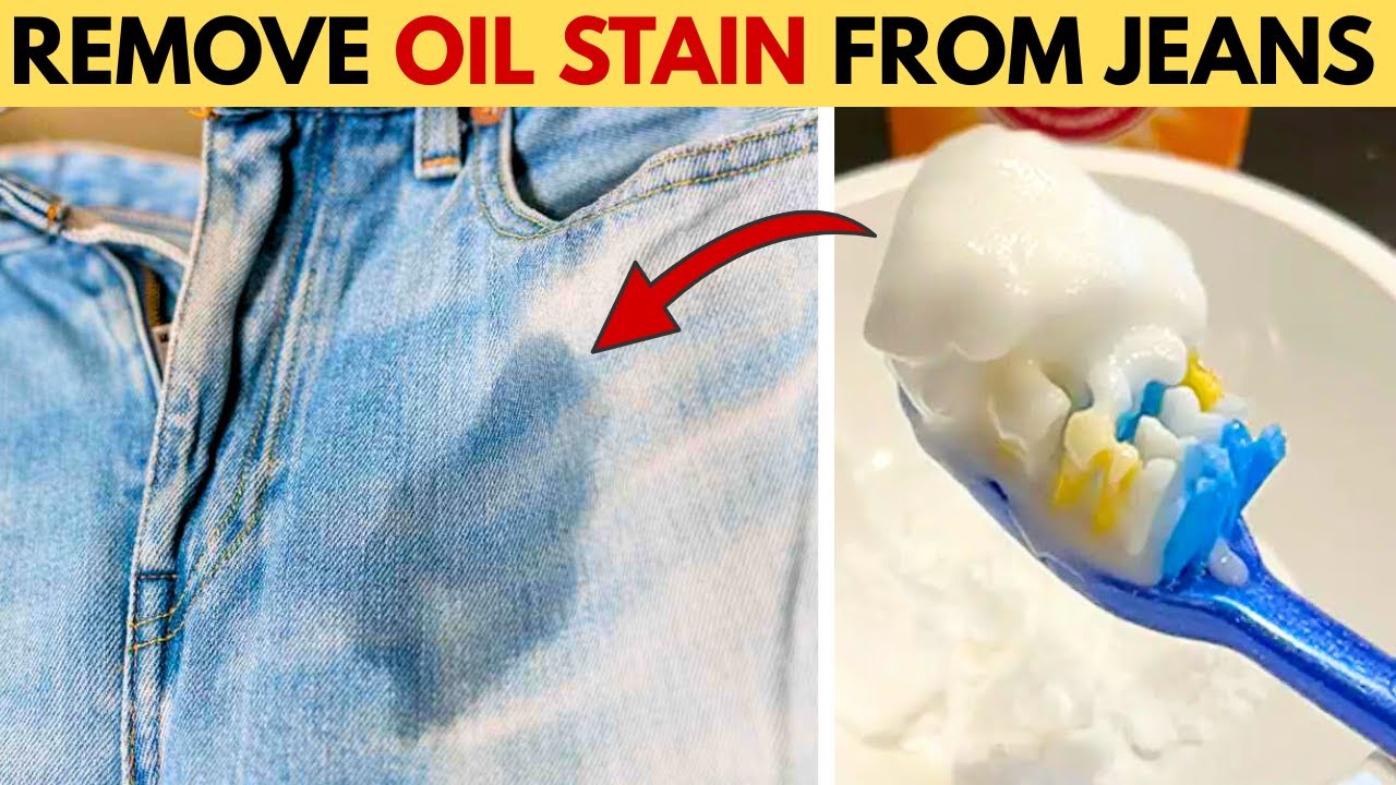 Easy Way to Remove Oil Stains from Jeans at Home | House Keeper