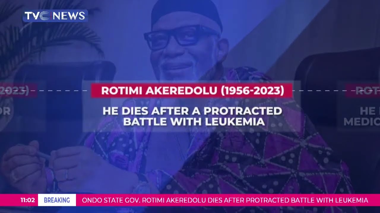 Ondo State Governor, Rotimi Akeredolu Dies At 67