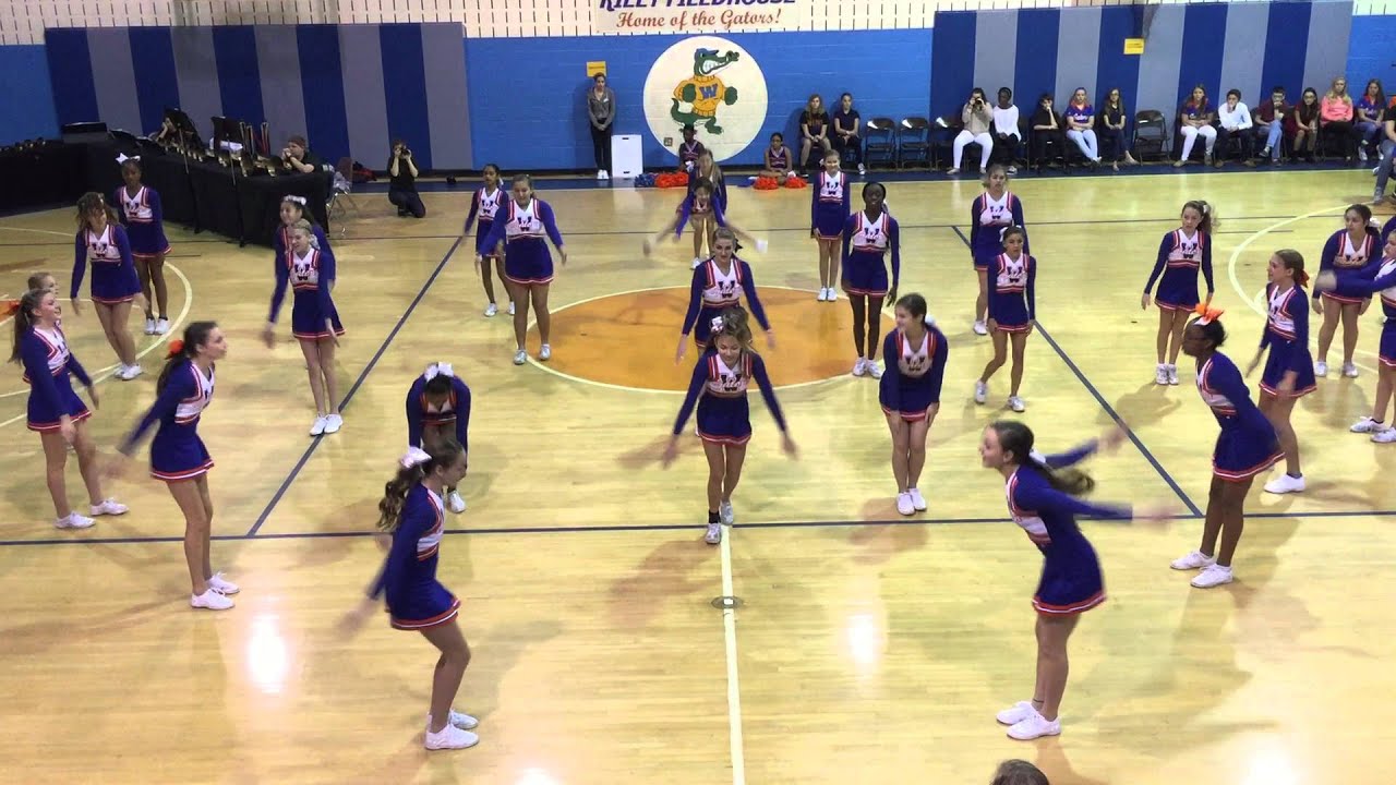 Wellington Landings Middle School 6th Grade Starrr Assembly- Cheerleaders