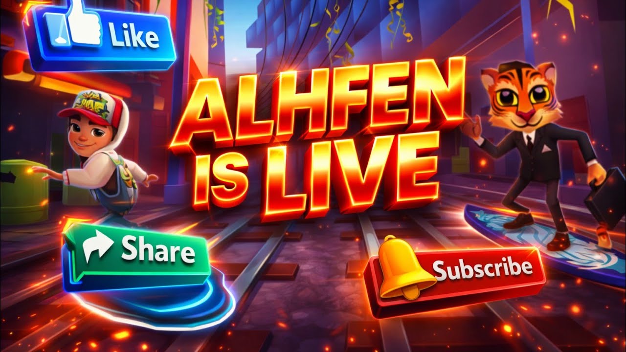 ALHFEN  IS LIVE  is live! subway surfers 🎮💤🎮🚇 STREAM LIVE