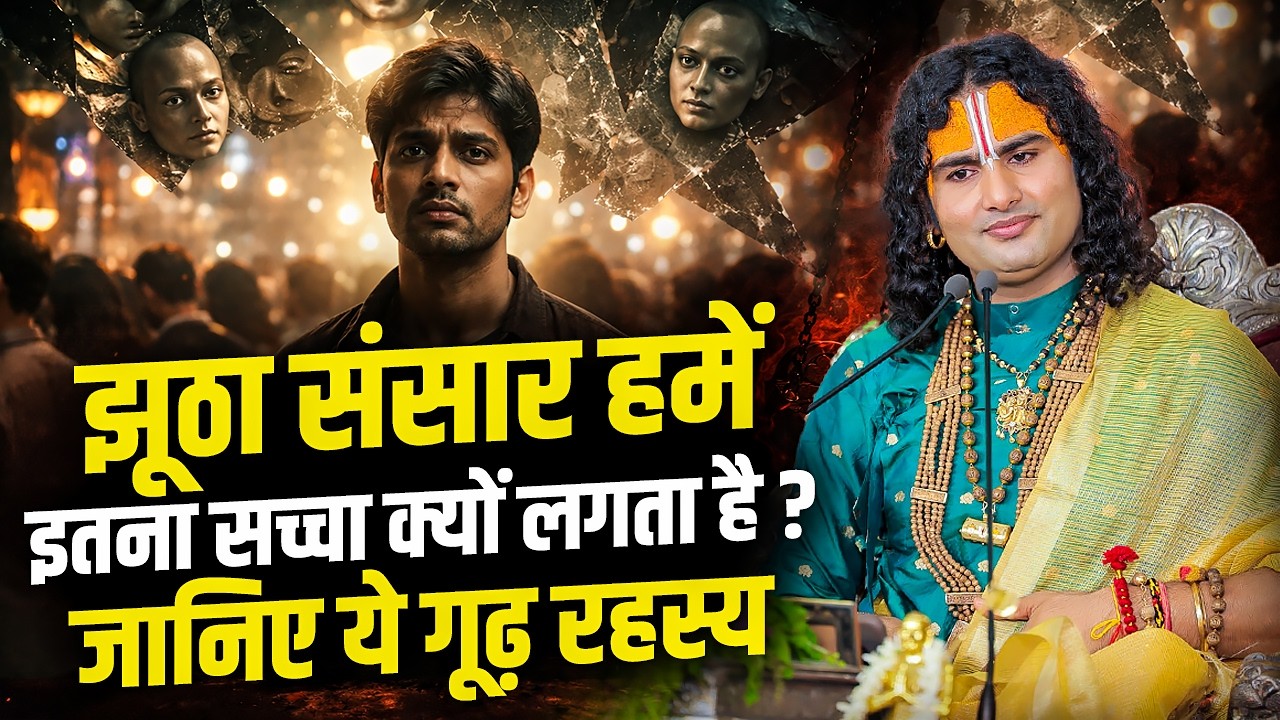 झूठा संसार हमें इतना सच्चा क्यों लगता है ? जानिए ये गूढ़ रहस्य | अनिरुद्धाचार्य जी महाराज