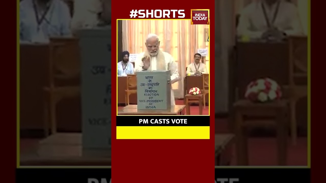 Watch: PM Modi Casts His Vote At Parliament House | Vice-Presidential Elections 2022