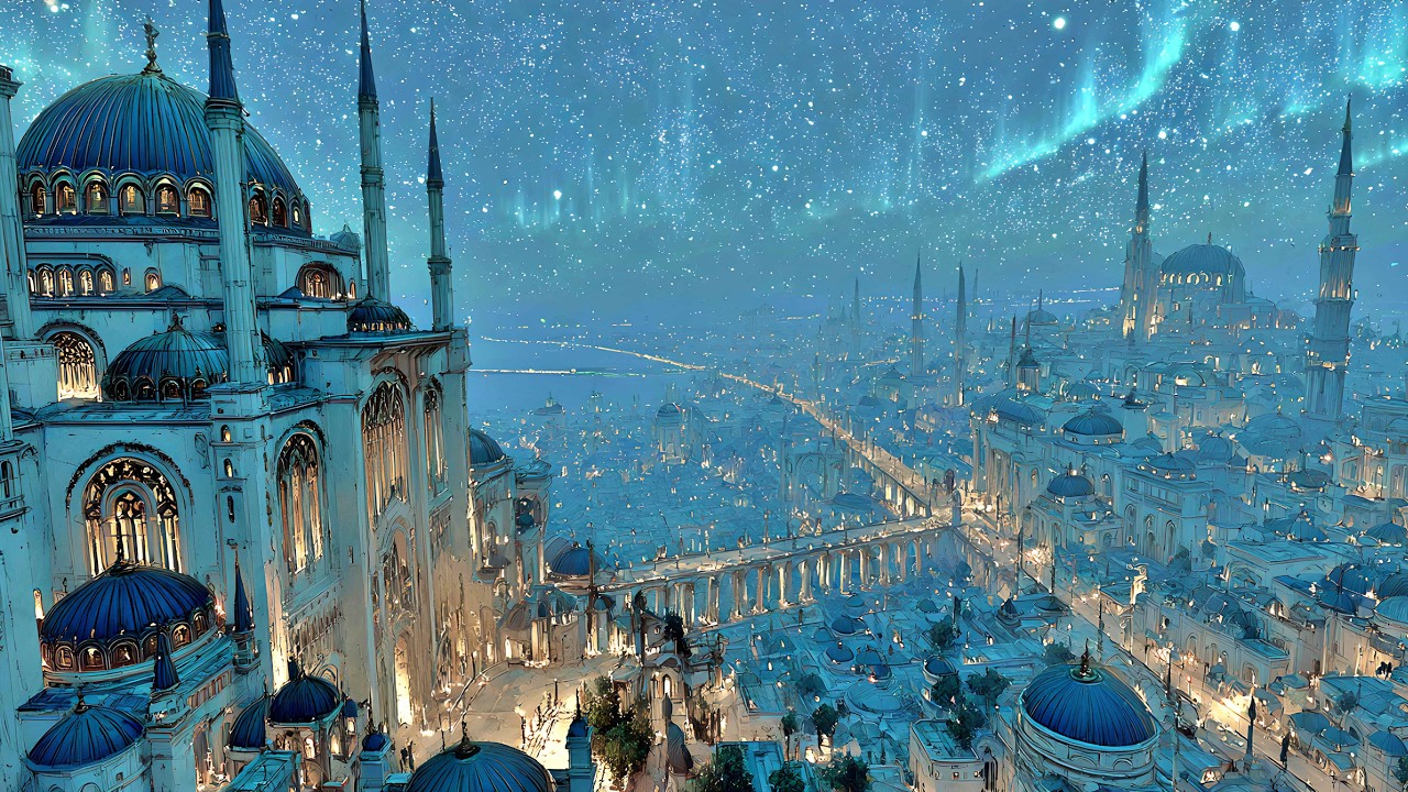 Wander Through Palaces of Starlight | A 4K Journey Into Celestial Cities With Dream Architecture