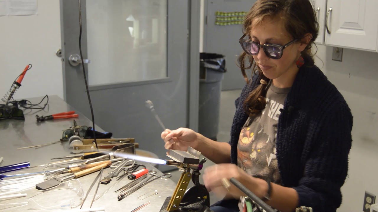 Torch Work Demo In the GoggleWorks Flame Working Studio
