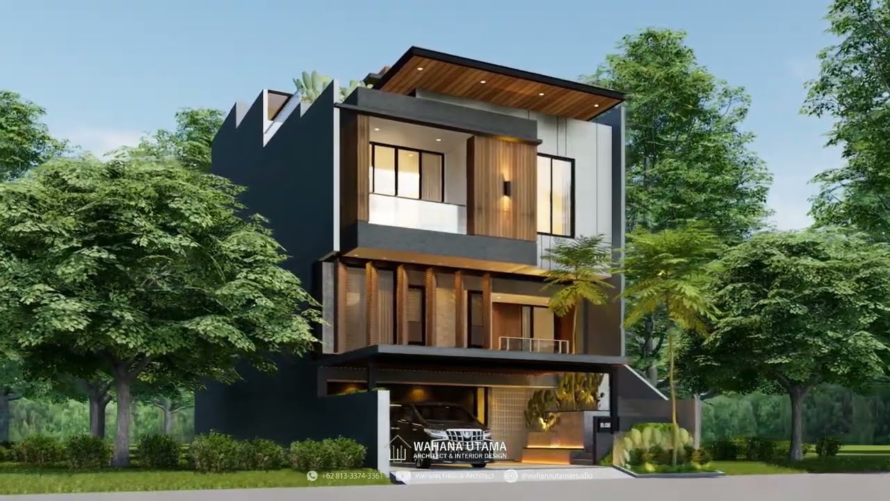 Desain Rumah Ibu Novia di PIK 10x25 Jakarta luas 680m2