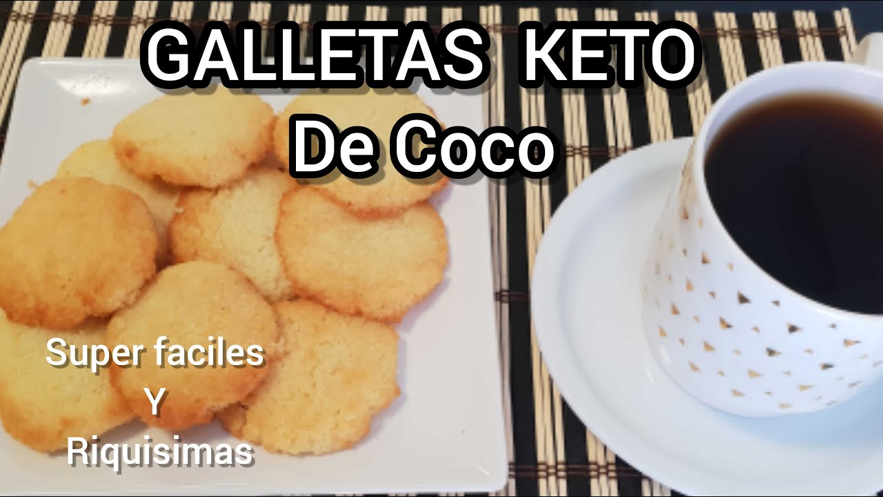 GALLETAS KETO DE COCO /LAS MEJORES GALLETAS CETOGENICAS DE COCO/GALLETAS BAJO EN CALORIAS.