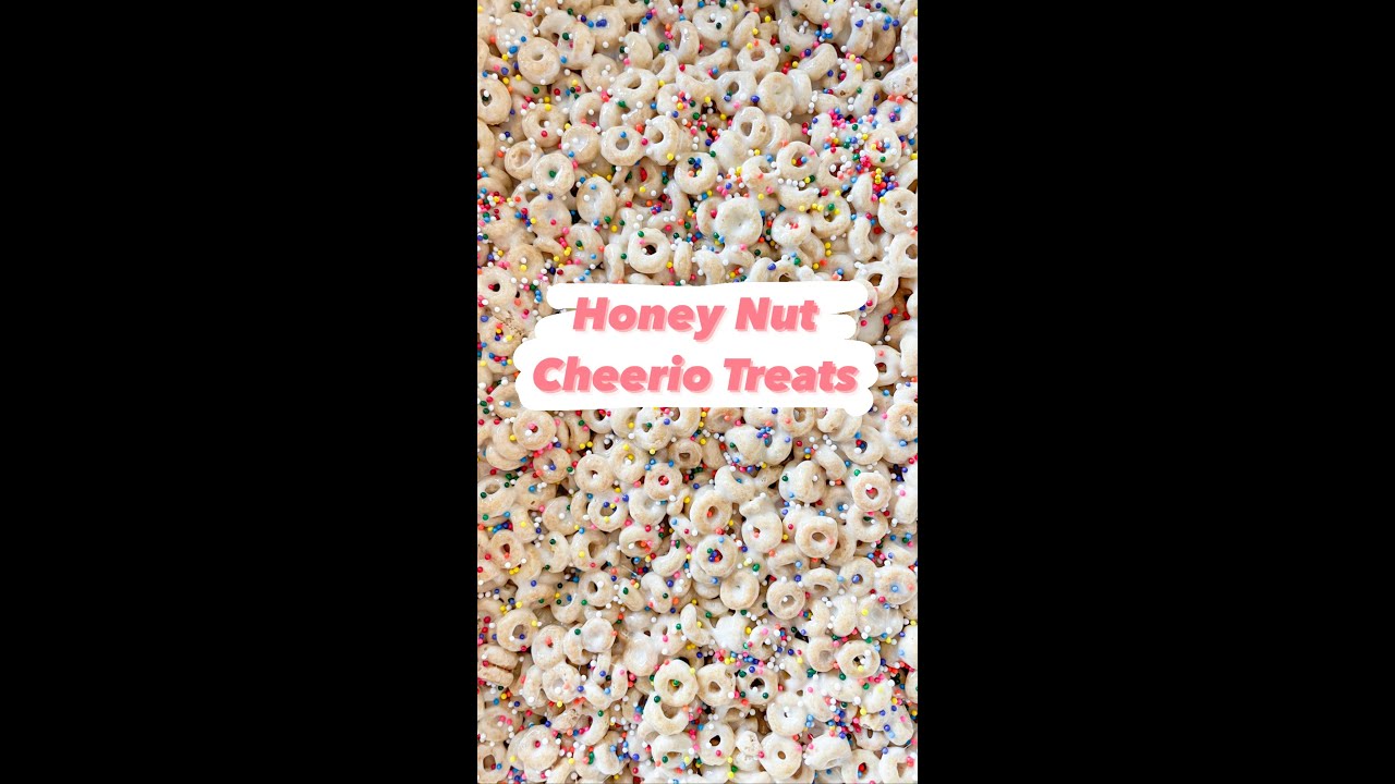 Honey Nut Cheerio Treats #snacksforkids #cheerios