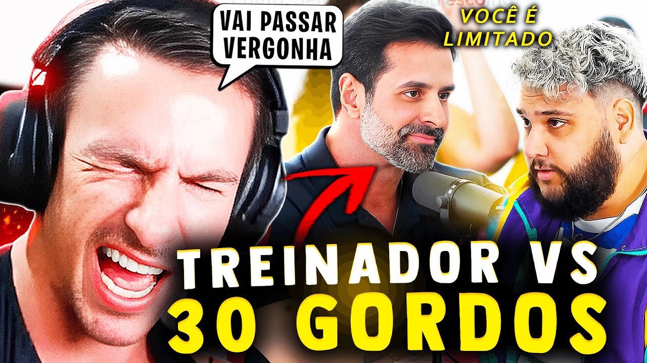 SUPER XANDÃO REAGINDO - 1 TREINADOR VS 30 GORDOS | FT. GUTO GALAMBA