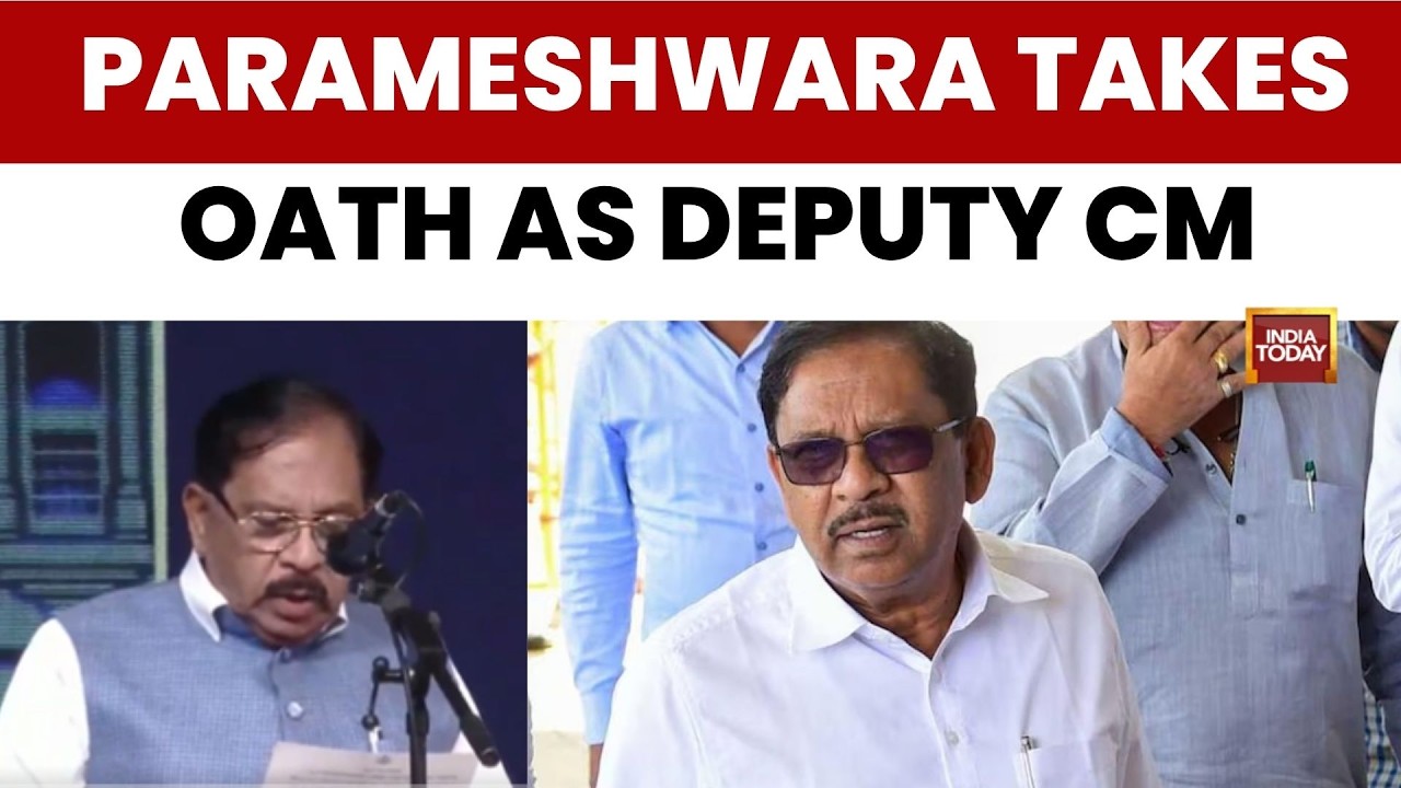 Shivakumar Cabinet: Dr G Parameshwara Takes Oath As Karnataka Deputy CM | DKS Takes Oath As CM