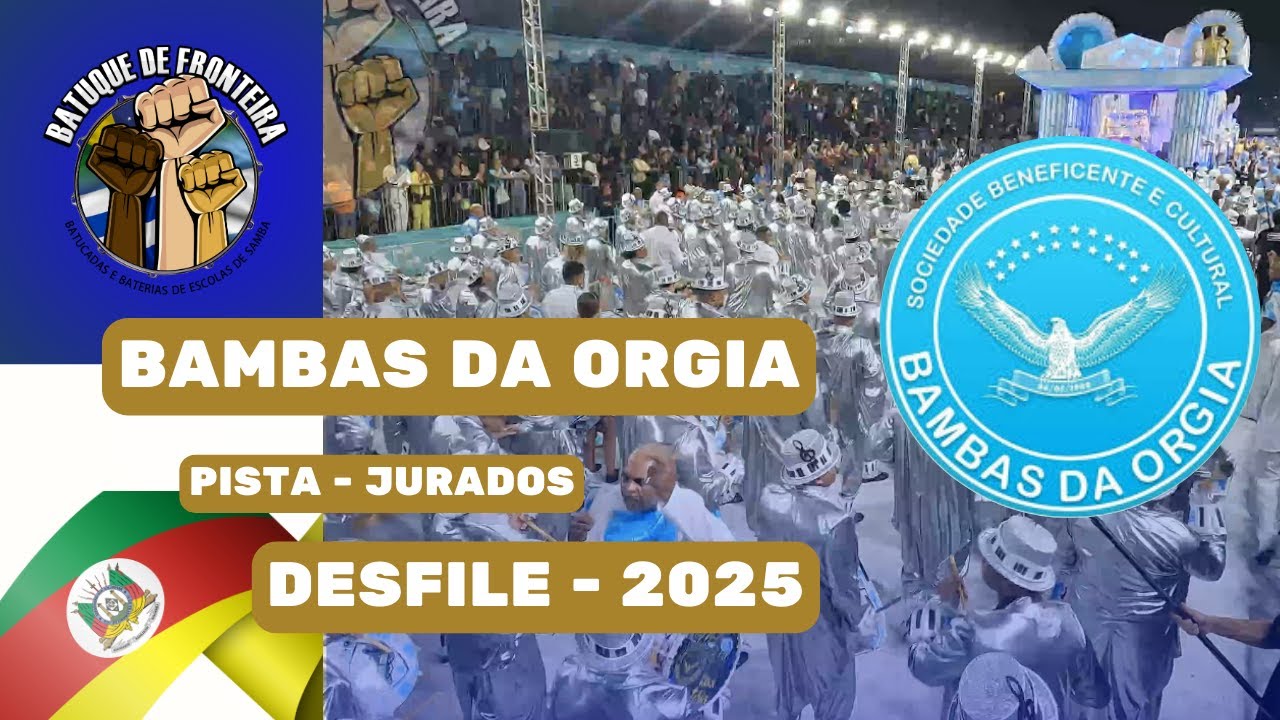 BAMBAS DA ORGIA - PISTA - JURADO | carnaval de PORTO ALEGRE AO VIVO.