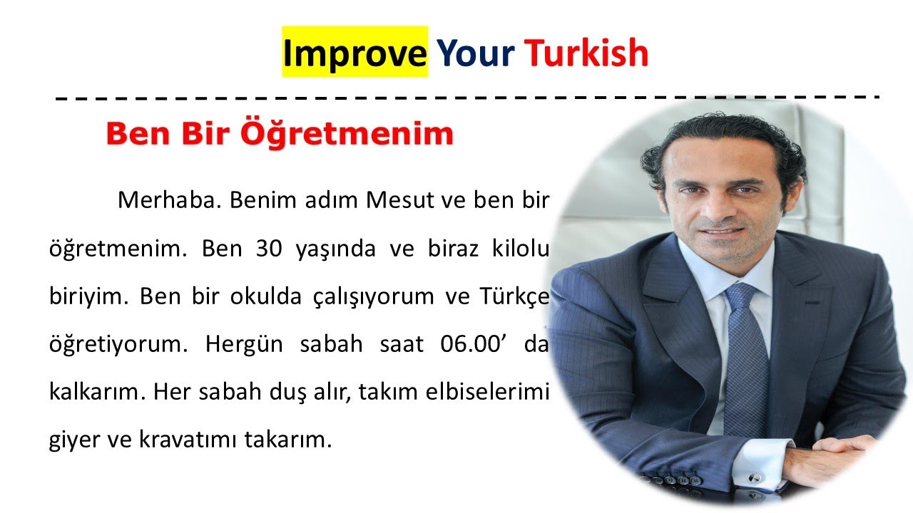 Learn Turkish: Listening and Reading A1-A2 (Dinleme-Okuma) No: 5